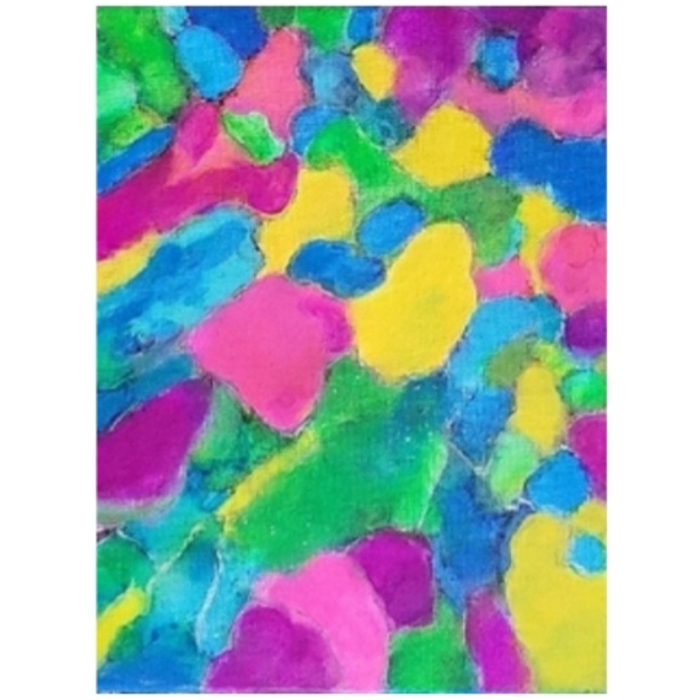 Hand Crafted Abstract Design 11x14 Inches Canvas Painting